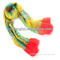Yellow And Red Color scarf with sleeves
